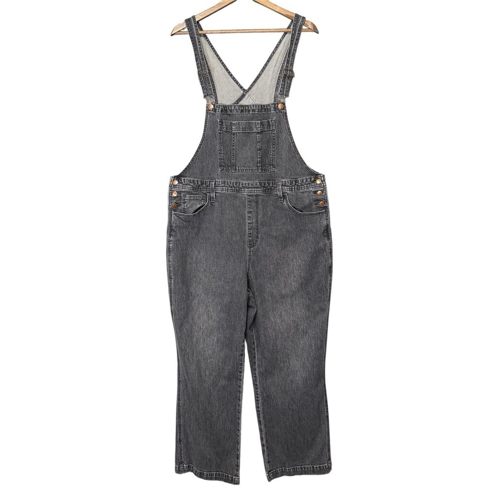 Universal Thread Women’s Denim Overalls Size 16/32 Grey Black Wash